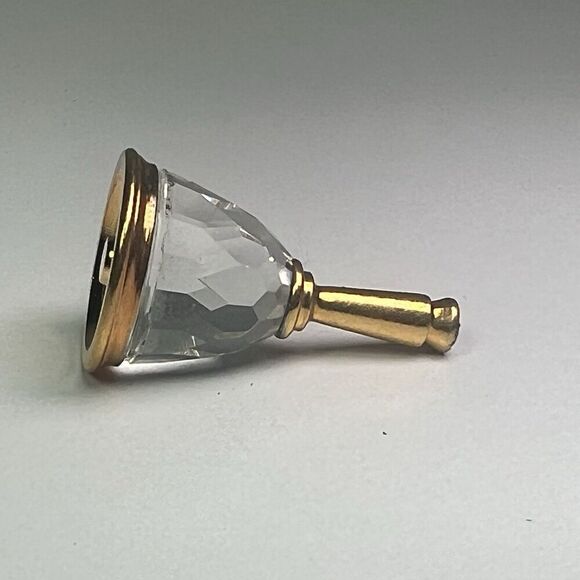 Swarovski Crystal Memories Miniature Dinner Hand Bell Gold Accents 9460NR00047 - Picture 3 of 6